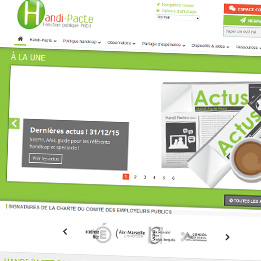 Copie d'écran du site web Handi-Pacte PACA